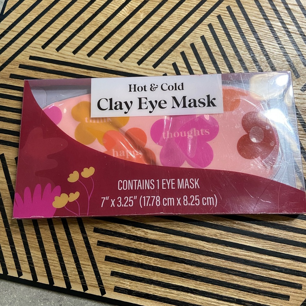 Ustyle Pink Blue Hot & Cold Clay Eye Mask Reusable Free with purchase 30 and up